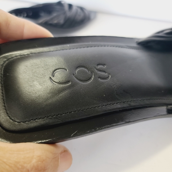 COS Women's Black Woven Strappy Heels Size 7 - Picture 5 of 7